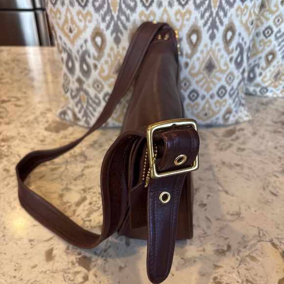 Vintage Y2K 90’s Coach 9951 Patricia’s Legacy Dark Brown Leather Handbag - Picture 2 of 9